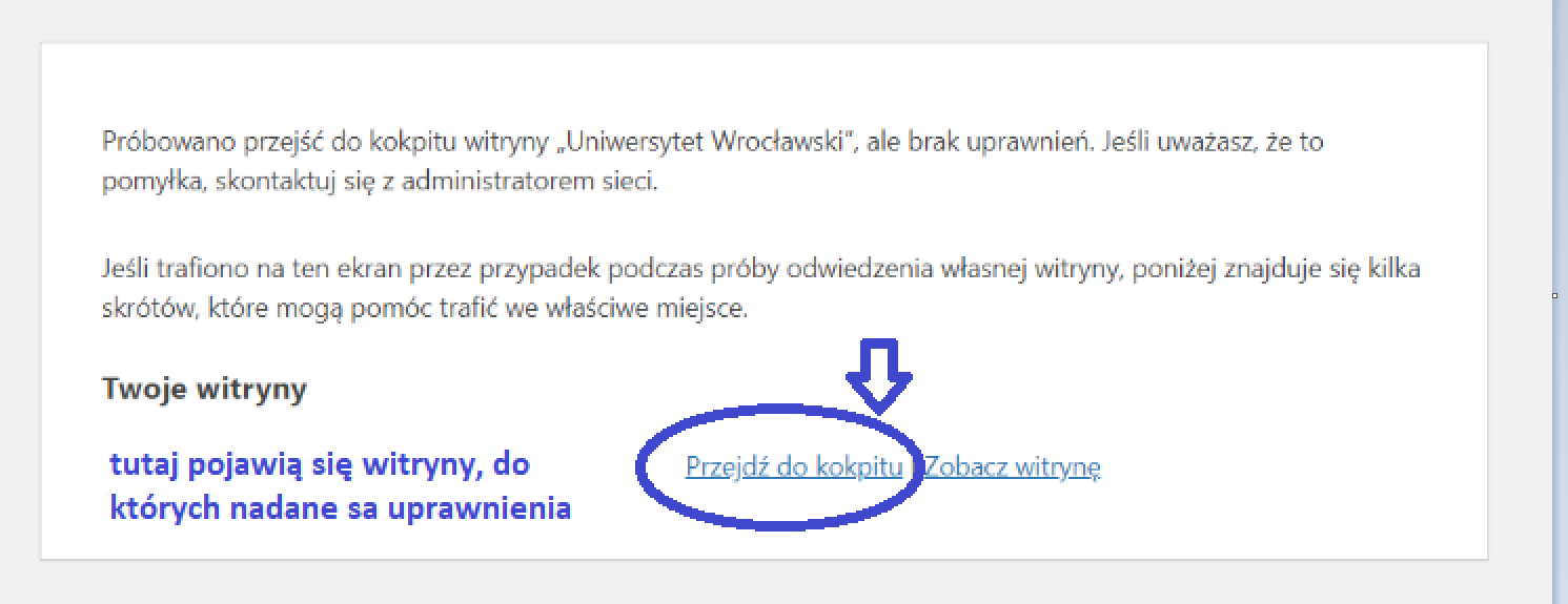 Przejdź do kokpitu