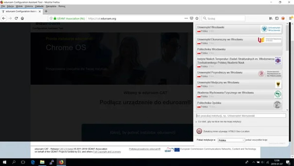 Eduroam - konfiguracja Win10