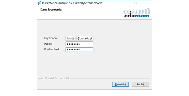 Eduroam - konfiguracja Win10