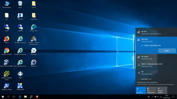 Eduroam - konfiguracja Win10